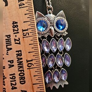 Park Lane crystal  owl necklace